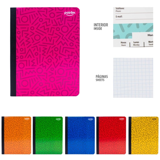 [COS-14-SQ] Cuaderno Cosido de Cuadrito 200pag POINTER