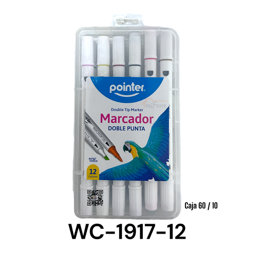 [WC-1917-12] Marcadores Doble Punta POINTER