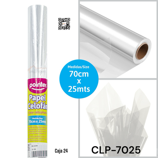 [CLP-7025] Papel Celofan 70cm X 25m POINTER