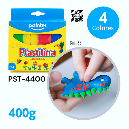 [PST-4400] Plastilina 400g POINTER