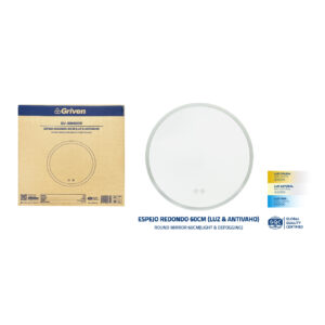 [GV-BM60DF] Espejo Redondo con Luz 50cm GRIVEN
