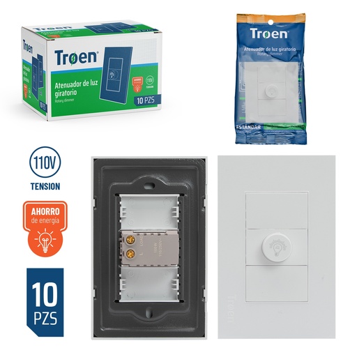 [A136-ETW-DM] Atenuador de Luz Giratorio TROEN
