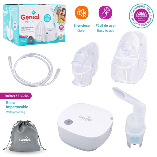 [GN-AN03] Nebulizador de Compresor GENIAL Health
