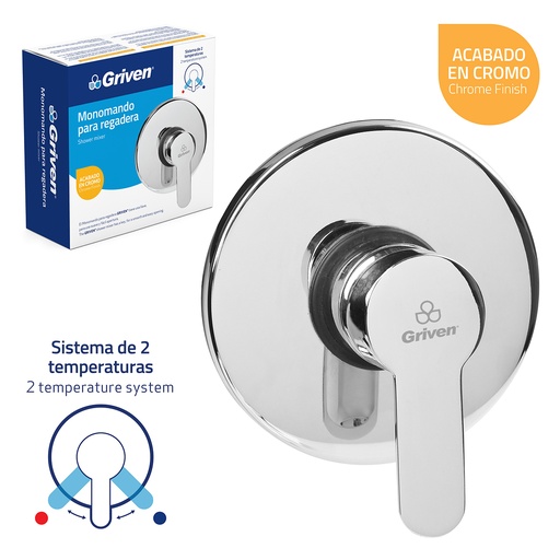 [A367-FT007] Monomando para Regadera GRIVEN
