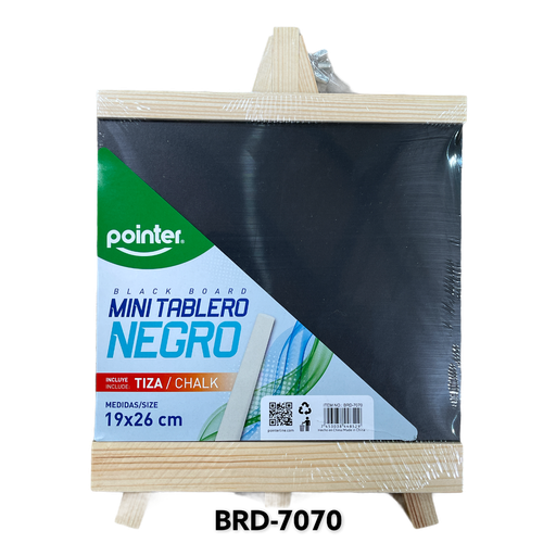[BRD-7070] Mini Tablero de Tiza 19 x 26CM Negro POINTER