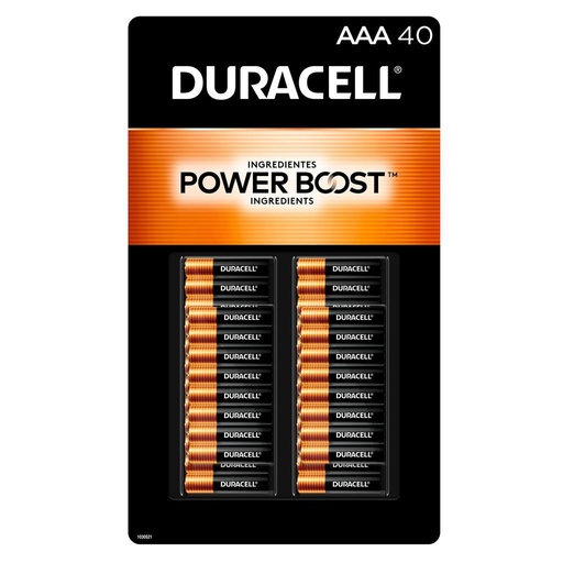 [480874] Bateria AAA Alkalina DURACELL 40pza