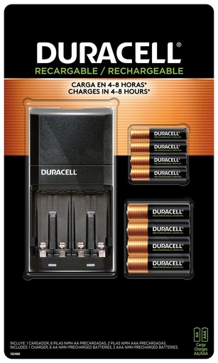[996998] Set de Recarga para Bateria AA y AAA DURACELL