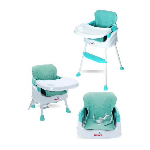 [GN-YSM8808-T] Silla de Comer para Bebe 3en1 GENIAL