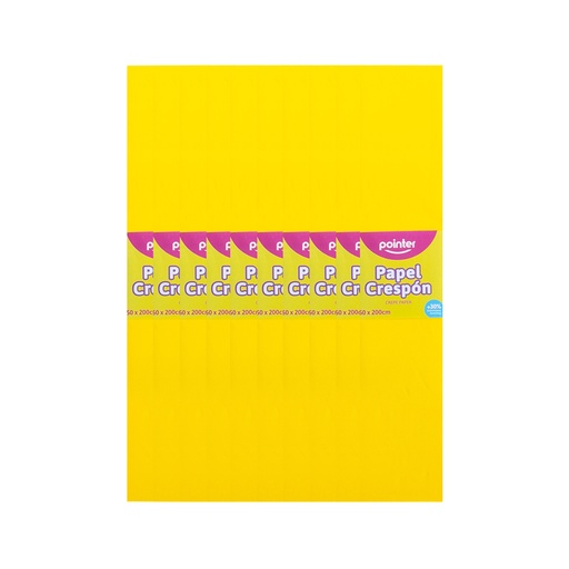 [CP-730] Papel Crespon Amarillo 10pza POINTER