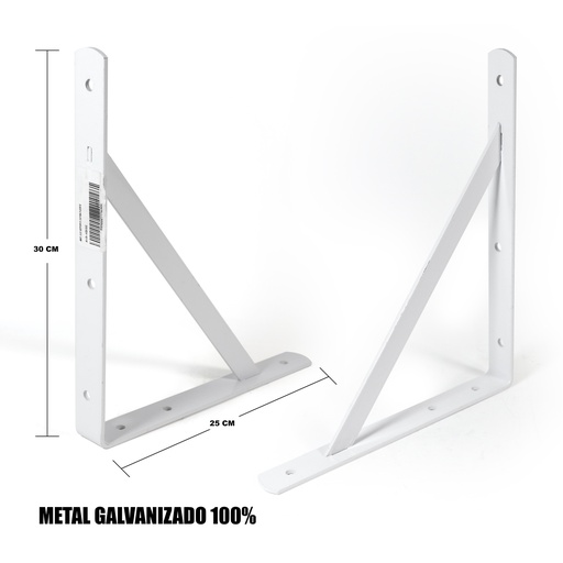 [A145-HCX1012] Soporte Escuadra 10 X 12" SECURITY