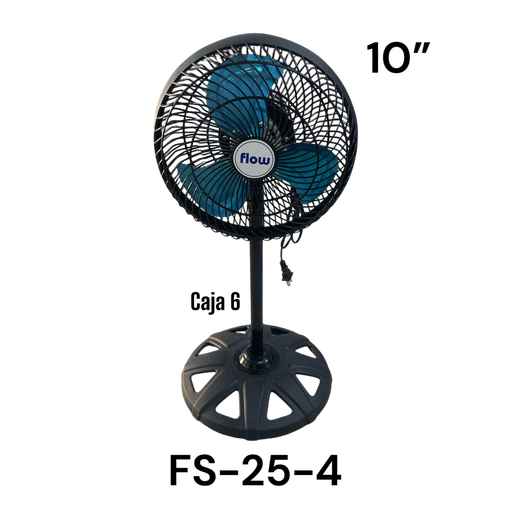 Abanico Plastico 10" con Aspa de Metal FLOW