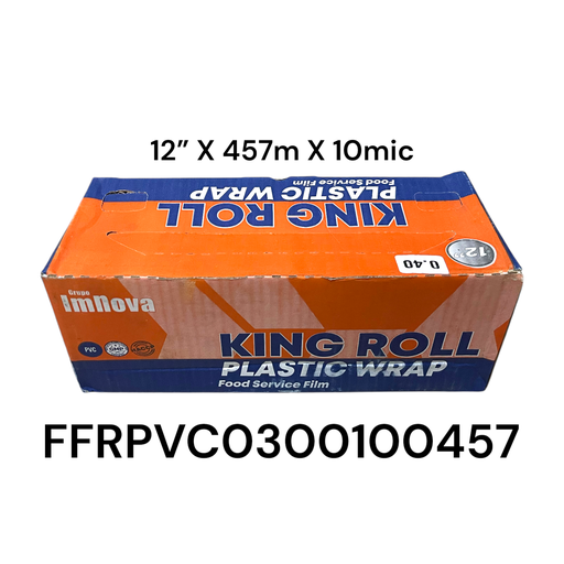 [FFRPVC0300100457] Food Service Film 12" X 457m 10mic KING ROLL