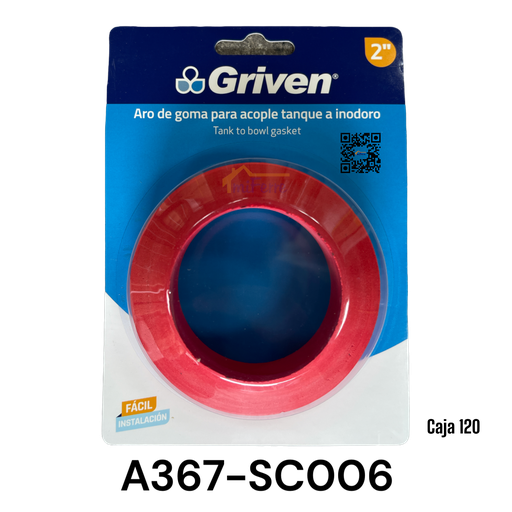 [A367-SC006] Aro de Goma para Acople Tanque a Inodoro