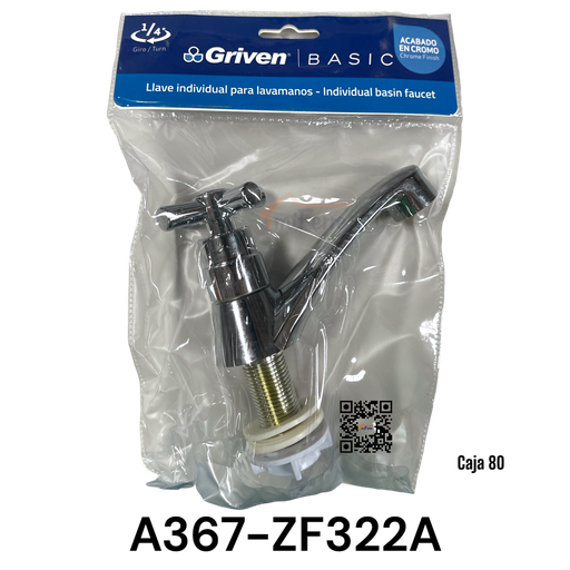 [A367-ZF322A] Llave Individual para Lavamanos GRIVEN Basic