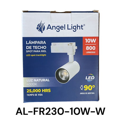 [AL-FR230-10W-W] Lampara de Techo Spot para Riel 10W 4000K Blanco ANGEL LIGHT