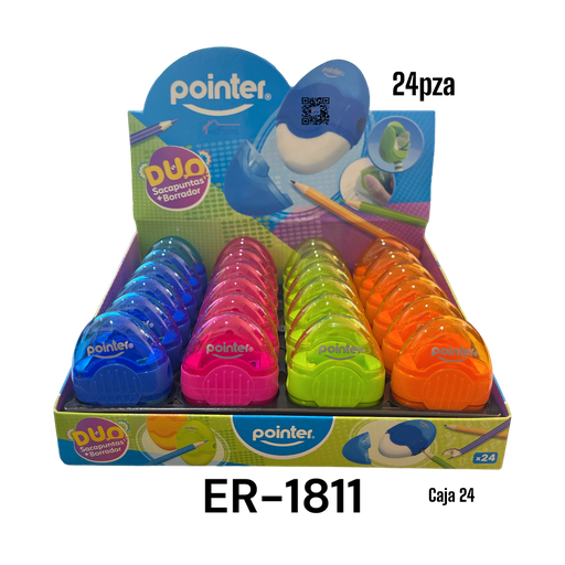 DUO Sacapuntas + Borrador POINTER