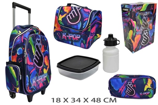 [SCH-SET07KPOP] Set de Mochila Lonchera + KPOP