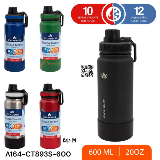 Botella Termica 20oz EXCALIBUR
