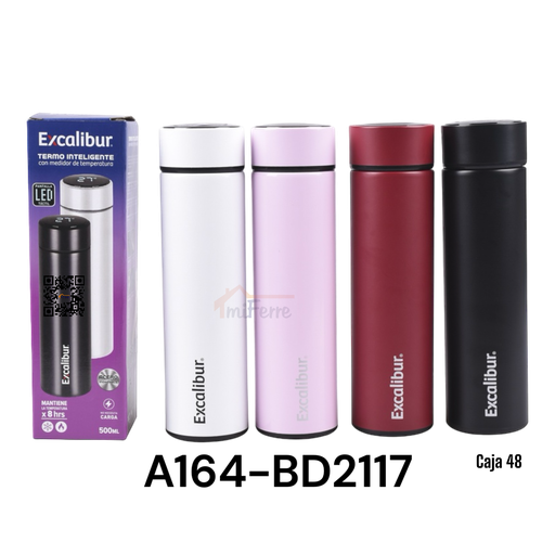 Termo Inteligente con Medidor de Temperatura 500ml EXCALIBUR