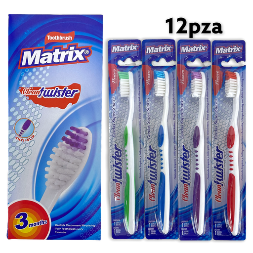 [A018A-17TH137] Cepillo Dental Clean Twister 12pza MATRIX