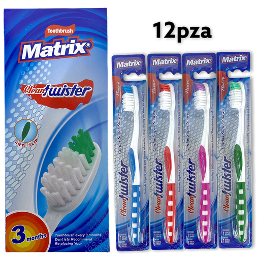 [A018-14T351S] Cepillo Dental Clean Twister 12pza MATRIX