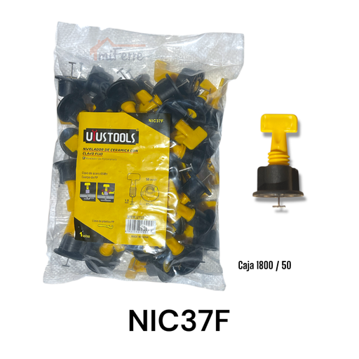 [NIC37F] Nivelador de Ceramica con Clavo Fijo 50pza UYUSTOOLS