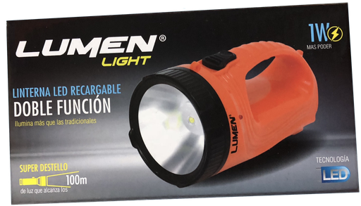 [A105-JK626] Linterna Led Recargable Doble Funcion LUMEN LIGHT