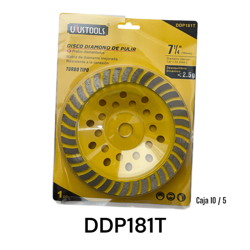 [DDP181T] Disco Diamantado para Pulir Turbo 7-1/4" UYUSTOOLS