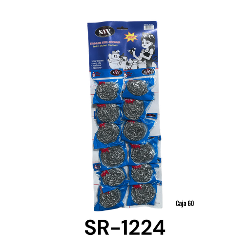 [SR-1224] Brillo de Alambre 12pza SAV