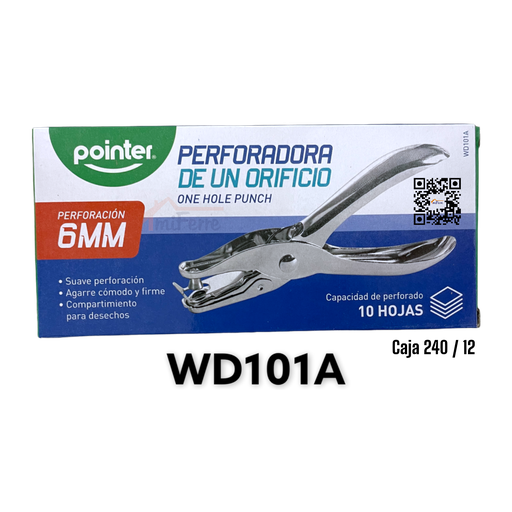 [WD101A] Perforadora de un Orificio 6mm POINTER