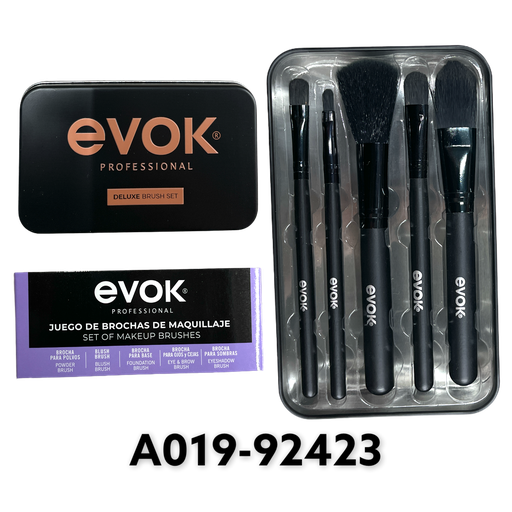 [A019-92423] Juego de Brochas de Maquillaje EVOK