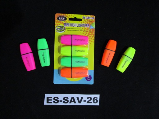 [ES-SAV-26] Resaltadores 4pza SAV