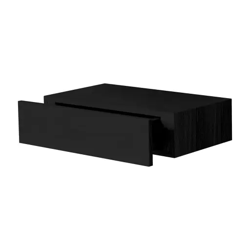 [5312] Repisa Flotante con Gaveta Negro KENNEDY