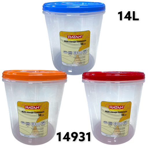 [14931] Contenedor Plastico 14L RATAN