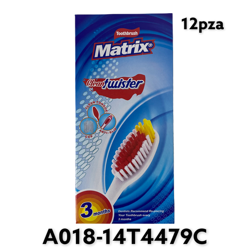 [A018-14T4479C] Cepillo Dental con Protector 12pza MATRIX
