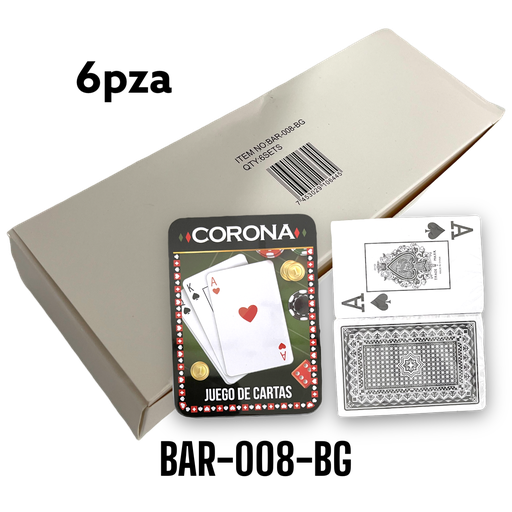 [BAR-008-BG] Barajas Plasticas 2pza CORONA (letras grandes)